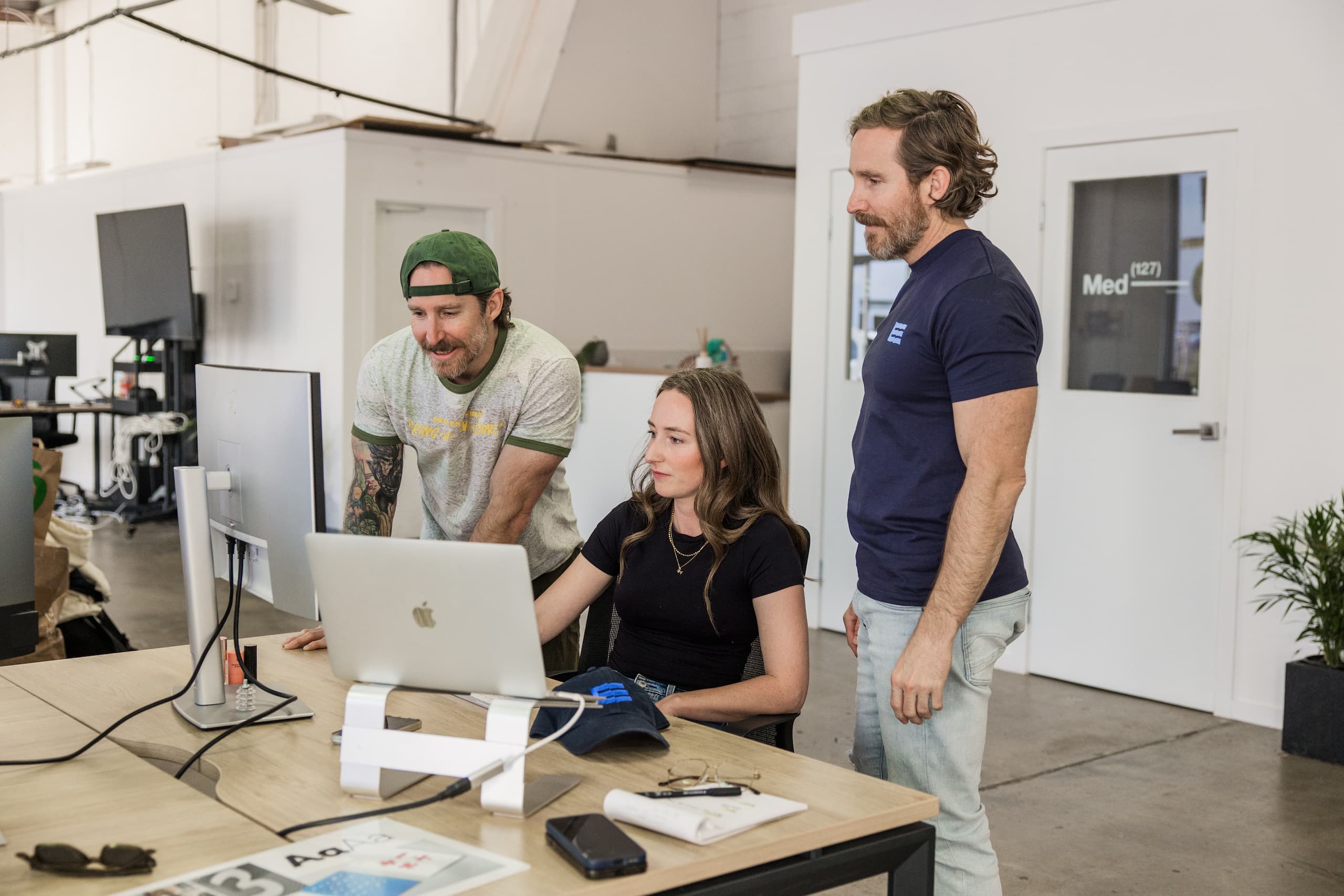 Embark developers reviewing a WordPress build